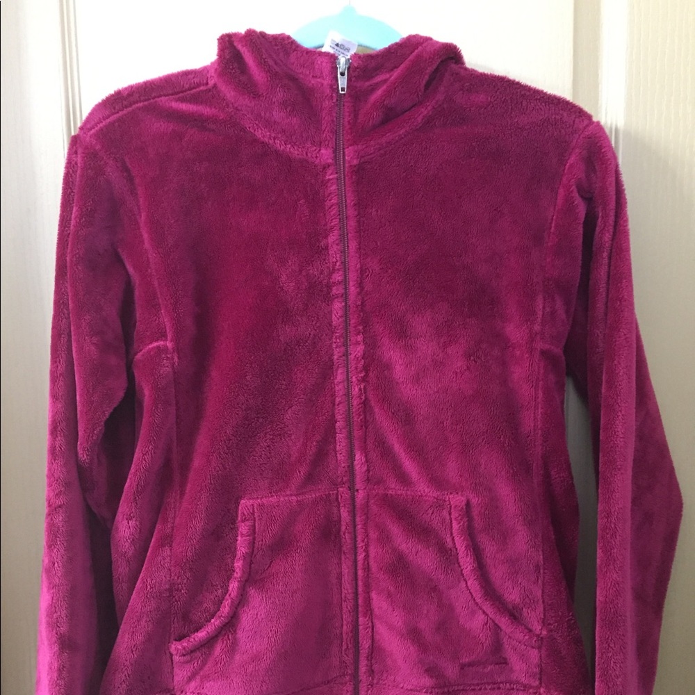 Patagonia fuzzy zip up hoodie